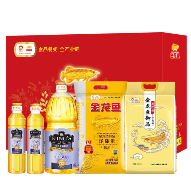 金龙鱼厨家米面油组合E 5KG+2.3L