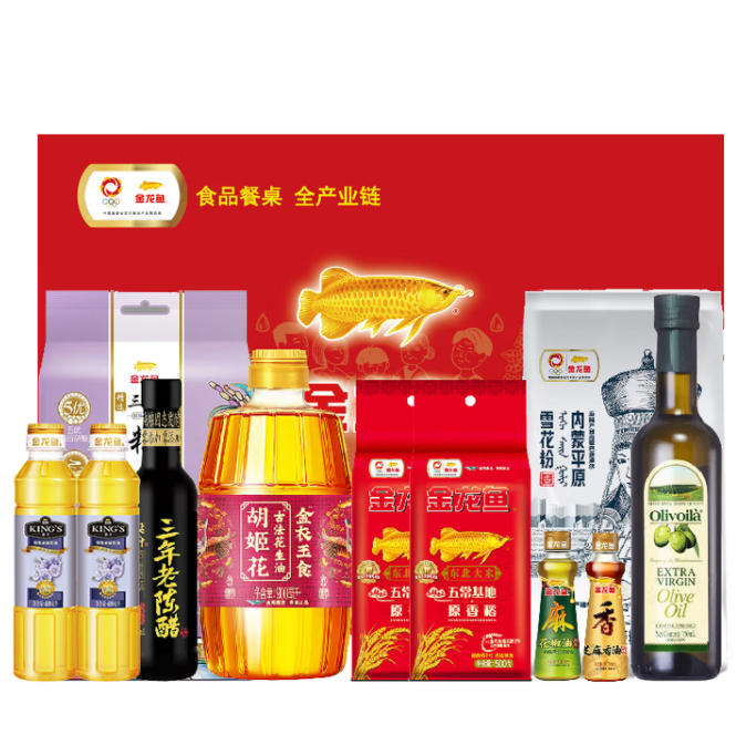 金龙鱼“福遇锦鲤”大礼包H 3000g+3200ml