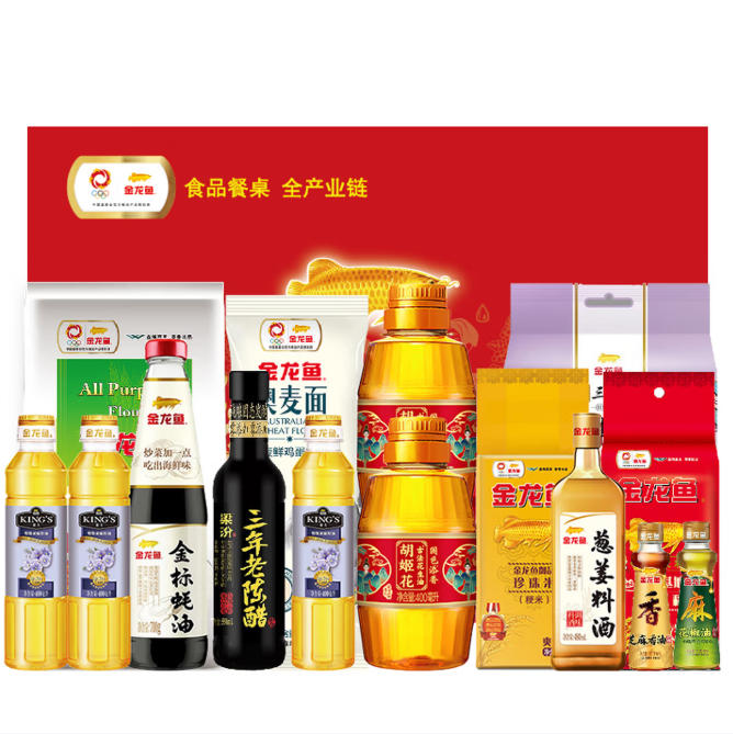 金龙鱼“福遇锦鲤”大礼包F 3900g+3230ml