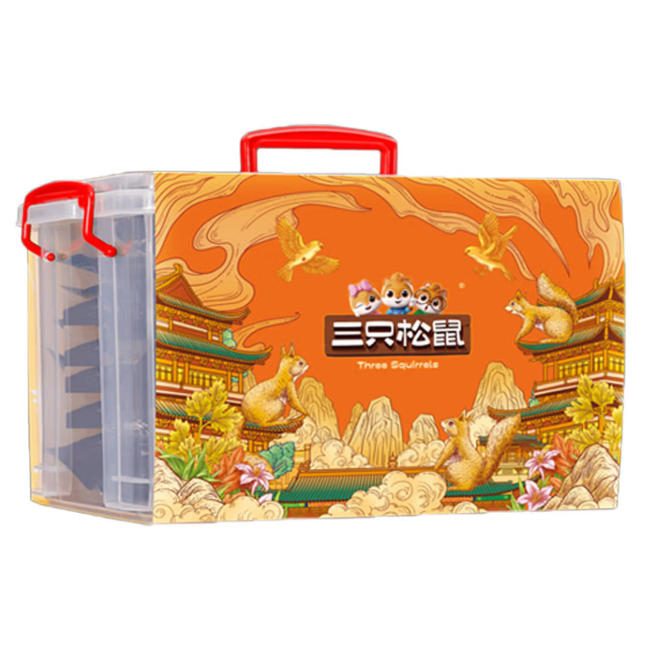 三只松鼠 松鼠添福礼盒2156g