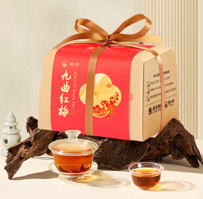 狮峰牌九曲红梅特级傲梅1星纸包200g